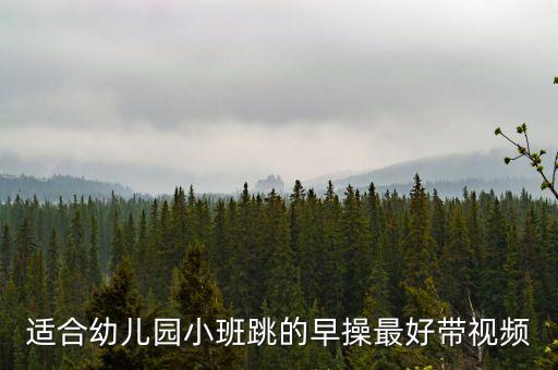 适合幼儿园小班跳的早操最好带视频