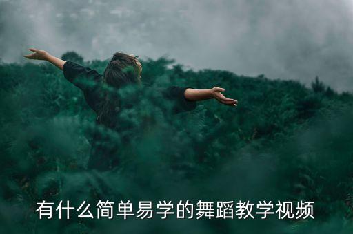 有什么简单易学的舞蹈教学视频