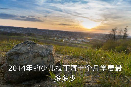 2014年的少儿拉丁舞一个月学费最多多少