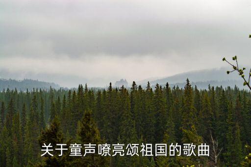 关于童声嘹亮颂祖国的歌曲