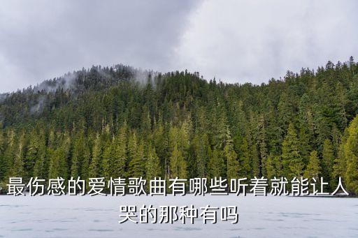 爱情让我心痛歌曲有哪些，最伤感的爱情歌曲有哪些听着就能让人哭的那种有吗
