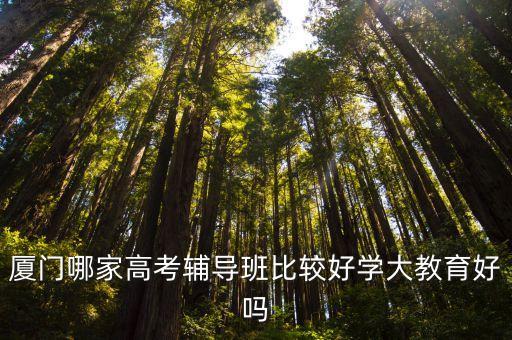 厦门高考冲刺辅导班有哪些机构，高三薄弱科目辅导去哪里好厦门高考补习班哪家好