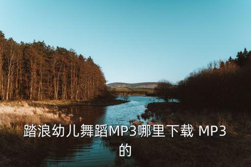 儿童歌舞踏浪，请问谁会踏浪的幼儿舞蹈