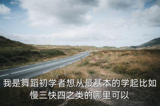 我是舞蹈初学者想从最基本的学起比如慢三快四之类的哪里可以