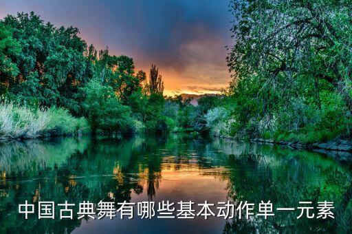 中国古典舞有哪些基本动作单一元素
