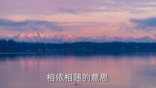 相依相随的意思