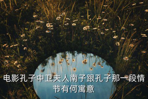 电影孔子中卫夫人南子跟孔子那一段情节有何寓意