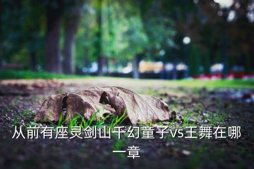 从前有座灵剑山千幻童子vs王舞在哪一章