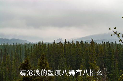 靖沧浪的墨痕八舞有八招么