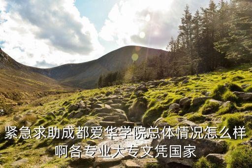 紧急求助成都爱华学院总体情况怎么样啊各专业大专文凭国家