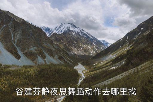 谷建芬静夜思舞蹈动作去哪里找