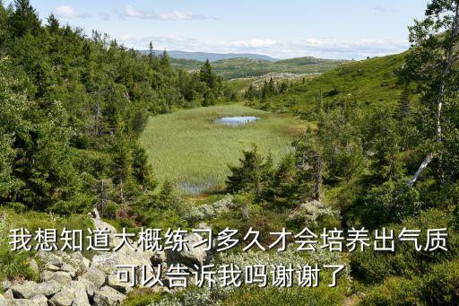 我想知道大概练习多久才会培养出气质可以告诉我吗谢谢了