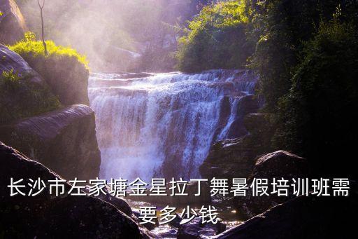 暑假拉丁舞要多少钱，长沙市左家塘金星拉丁舞暑假培训班需要多少钱