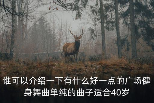 谁可以介绍一下有什么好一点的广场健身舞曲单纯的曲子适合40岁