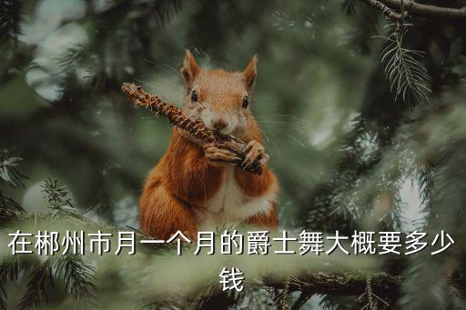 在郴州市月一个月的爵士舞大概要多少钱