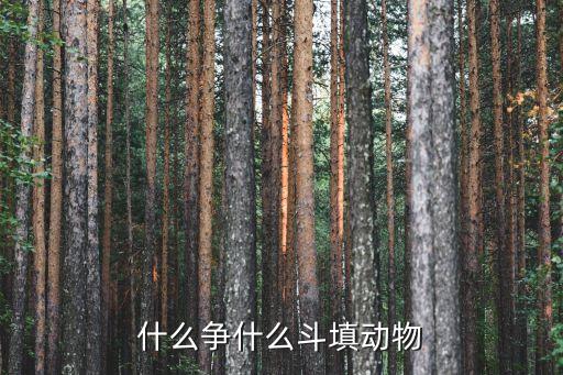 什么争什么斗填动物