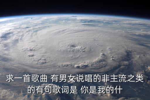 求一首歌曲 有男女说唱的非主流之类的有句歌词是 你是我的什