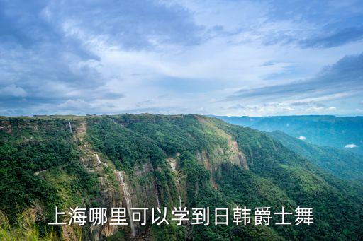 上海哪里可以学到日韩爵士舞