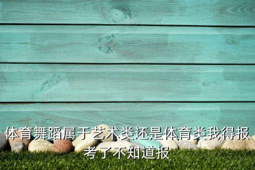 体育舞属于什么体育，体育舞蹈属于艺术类还是体育类我得报考了不知道报