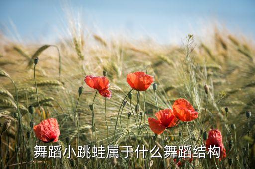 舞蹈小跳蛙属于什么舞蹈结构