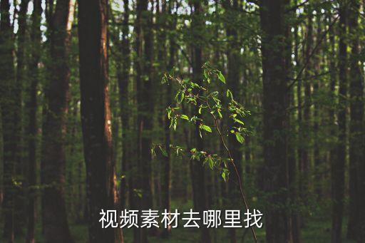 原创视频素材哪里弄，从什么地方可以找到好的视频素材