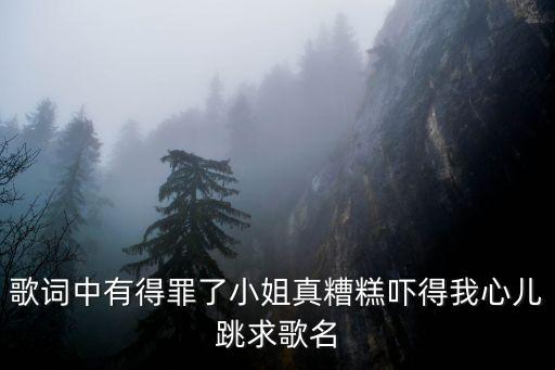 歌词中有得罪了小姐真糟糕吓得我心儿跳求歌名