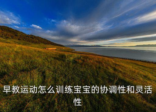 早教运动怎么训练宝宝的协调性和灵活性