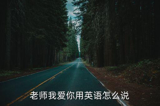 老师我爱你用英语怎么说
