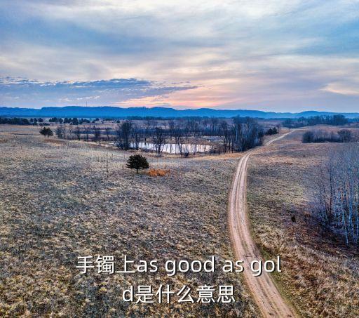 手镯上as good as gold是什么意思