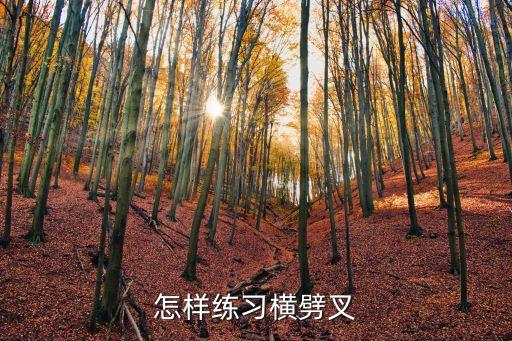怎样练习横劈叉