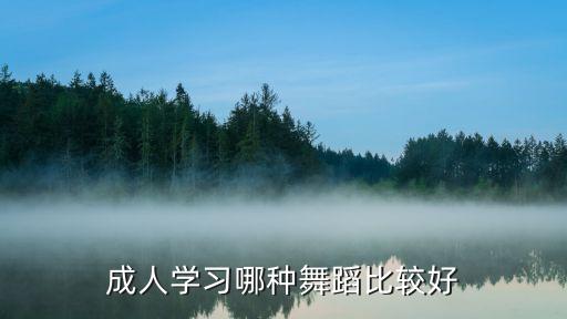 成人学习哪种舞蹈比较好