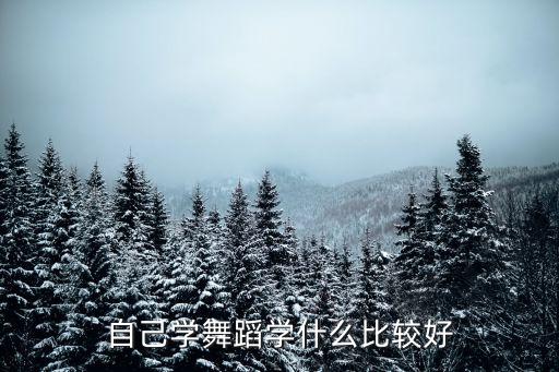 自己学舞蹈学什么比较好