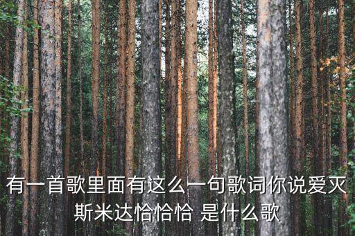 歌词恰恰恰是什么歌，有一首女声的歌词中有啊 恰恰恰 啊 恰恰恰好像英文的声音