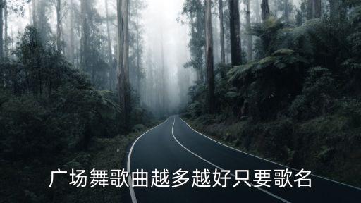 广场舞歌曲越多越好只要歌名