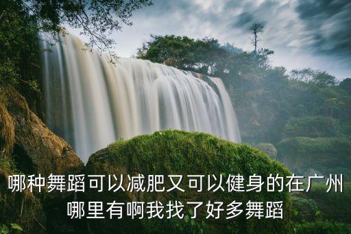 哪种舞蹈可以减肥又可以健身的在广州哪里有啊我找了好多舞蹈