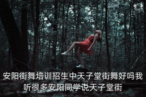 安阳街舞培训招生中天子堂街舞好吗我听很多安阳同学说天子堂街