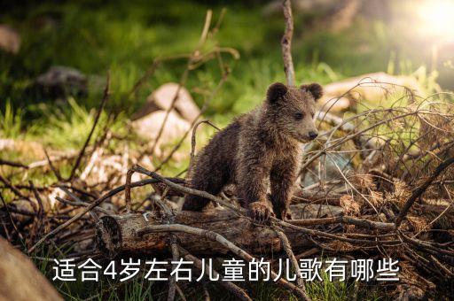 适合4岁左右儿童的儿歌有哪些