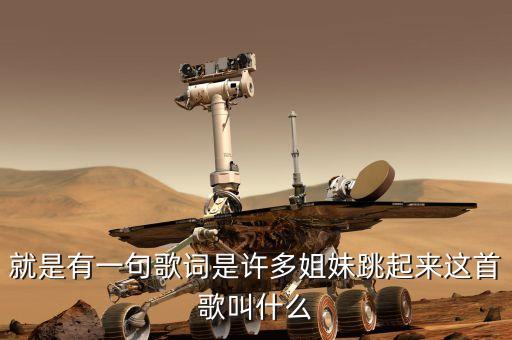 姐妹妹跳起来是什么歌，就是有一句歌词是许多姐妹跳起来这首歌叫什么