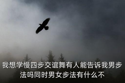 我想学慢四步交谊舞有人能告诉我男步法吗同时男女步法有什么不