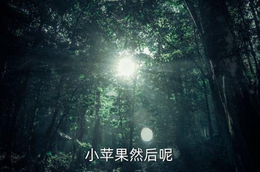 小苹果然后呢