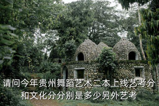 请问今年贵州舞蹈艺术二本上线艺考分和文化分分别是多少另外艺考