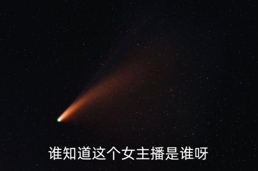 谁知道这个女主播是谁呀