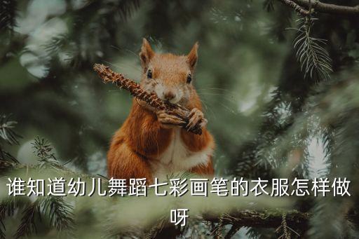 谁知道幼儿舞蹈七彩画笔的衣服怎样做呀
