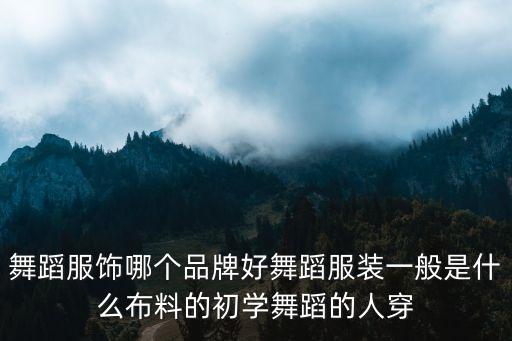 舞蹈职业装，舞蹈服装 有哪些品牌 比较好的啊