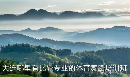 大连哪里有比较专业的体育舞蹈培训班