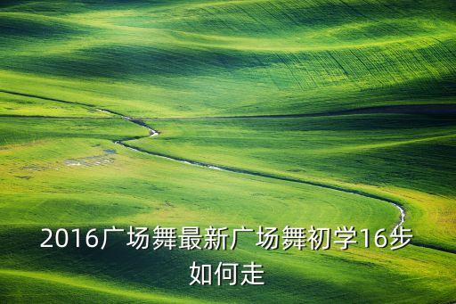 2016广场舞最新广场舞初学16步如何走