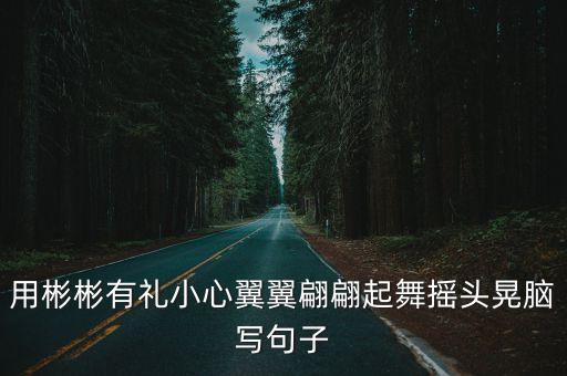 用彬彬有礼小心翼翼翩翩起舞摇头晃脑写句子
