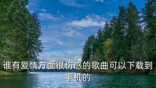 谁有爱情方面很伤感的歌曲可以下载到手机的