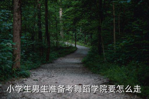 小学生男生准备考舞蹈学院要怎么走