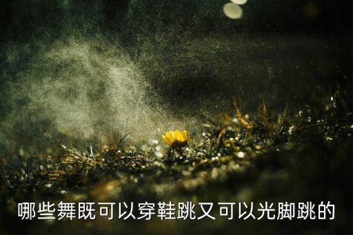 哪些舞既可以穿鞋跳又可以光脚跳的